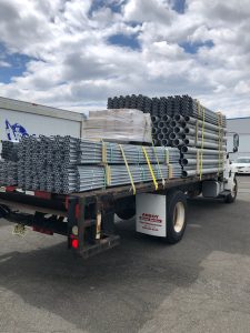 Conduit going out to a customer